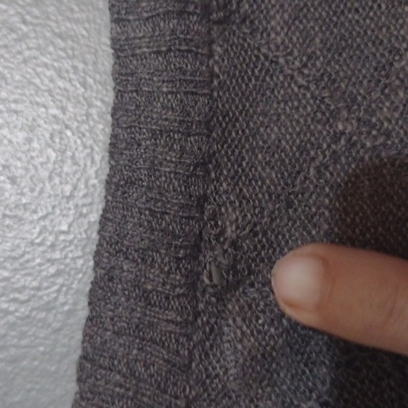 kensie ruffle sweater size small grey - Picture 3 of 7